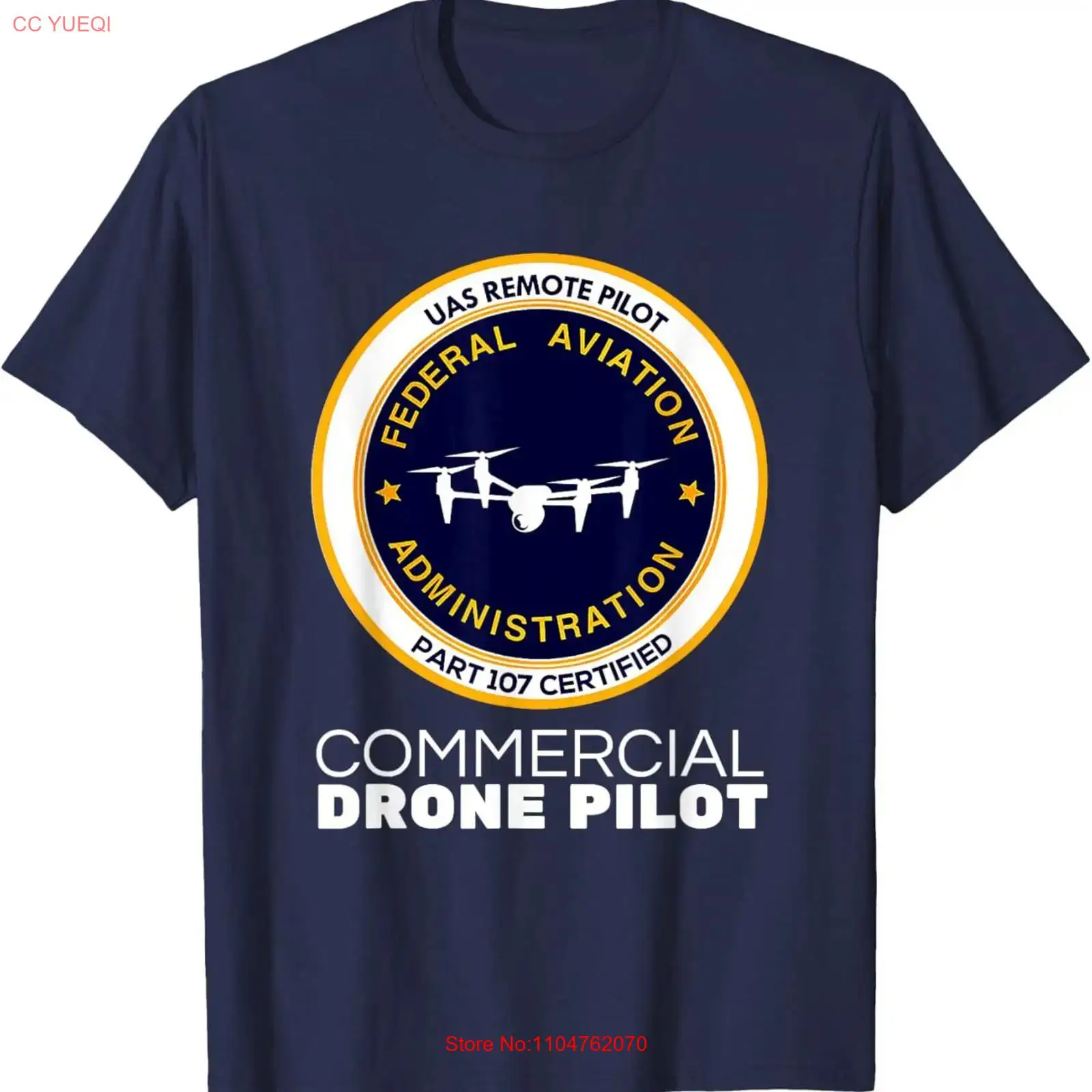 FAA 상업용 드론 파일럿 티셔츠 빈티지 워싱 유니섹스 - Commercial Printing & Graphics 리뷰 및 가격